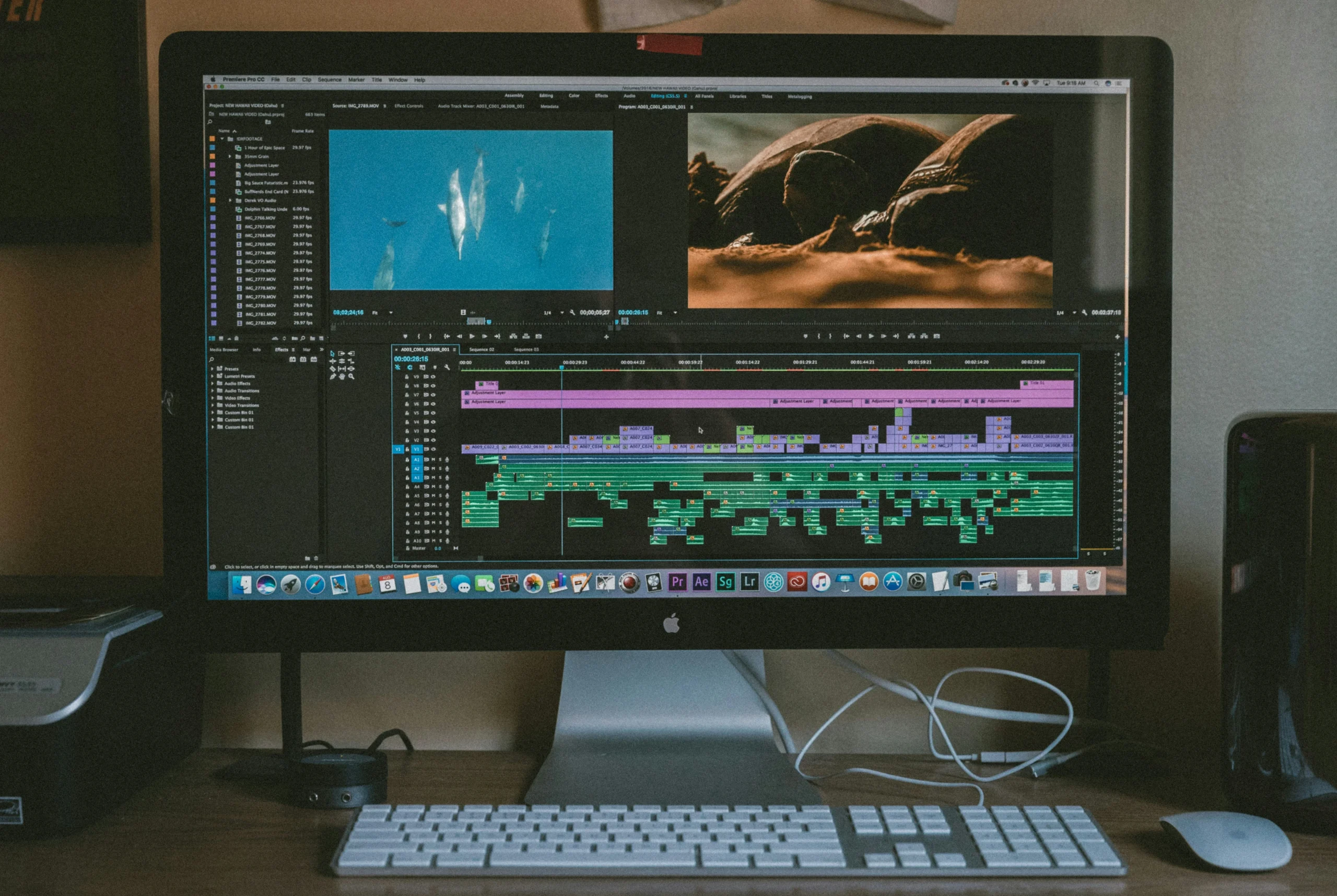 transition effects in video editing